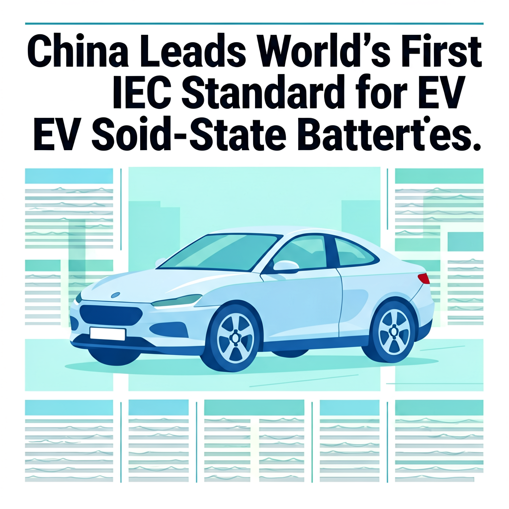 China Leads World's First IEC Standard for EV Solid-State Batteries