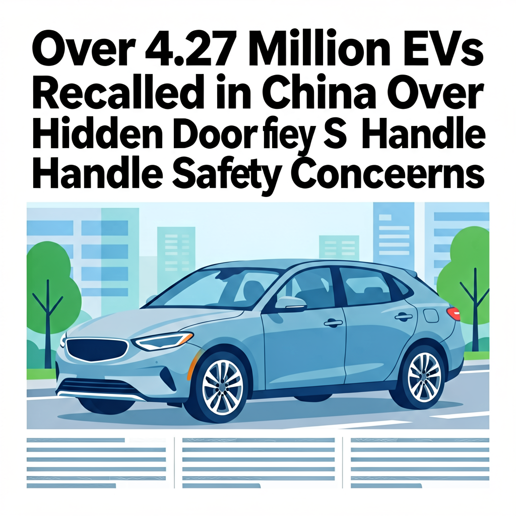 Over 4.27 Million EVs Recalled in China Over Hidden Door Handle Safety Concerns